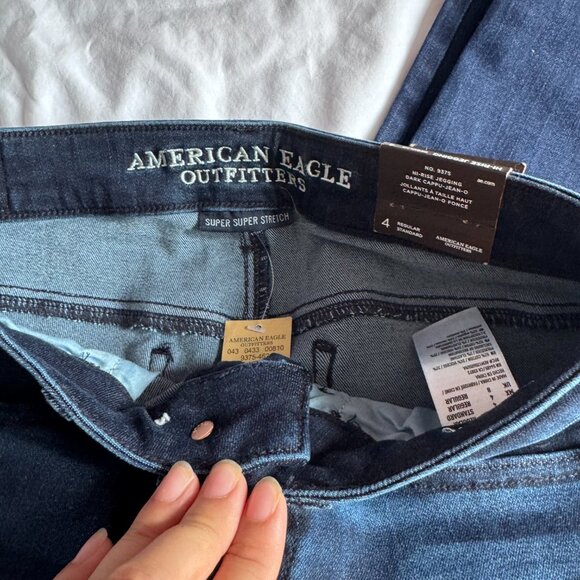 LIKE NEW American Eagle High Waisted Jean Shorts - Picture 2 of 4